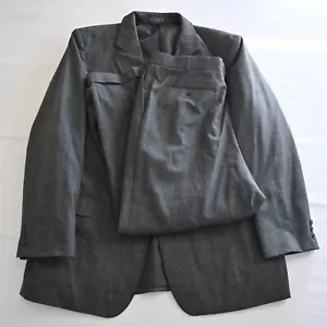 Hardy Amies Savile Row 48L 38x29 Gray Glenn Check Wool Mens Jacket Pants Suit - Picture 1 of 12