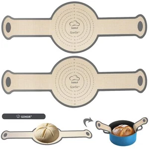 Gonsir Silicone Bread Sling 2 Pcs Non-Stick & Easy Clean Dutch Oven Baking Ma... - Picture 1 of 8