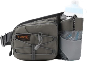 Waist Pack with Water Bottle Holder for Running Walking Hiking Fanny Pack Hydrat - Picture 1 of 22