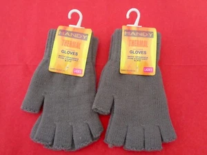 1 PAIR LADIES WOMENS FINGERLESS GLOVES THERMAL WALKING OUTDOORS WORK ONE SIZE - Picture 1 of 1