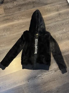 VICTORIAS SECRET PINK VS LIMITED EDITION FASHION SHOW EXCLUSIVE FAUX FUR COAT XS - Picture 1 of 3