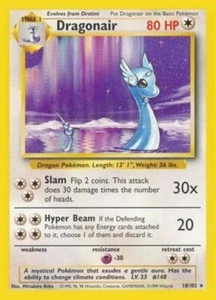 DRAGONAIR 18/102 Non-Holo Rare Base Set Unlimited WOTC 1999 - Pokemon Card - Picture 1 of 1