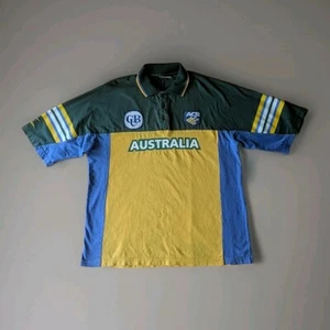 Camiseta deportiva de cricket de Australia vintage ISC para hombre grande ACB *Defectos - Imagen 1 de 24