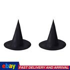 Halloween Black Witch Hat Cosplay Glowing Witch Hat Decorations for Home Outdoor