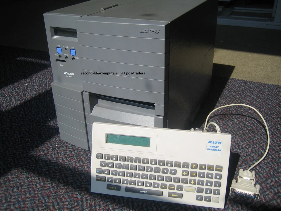 SATO LM408E-2 LM408E Label Thermal Barcode Printer - Serial - Including Keyboard - Bild 1 von 1