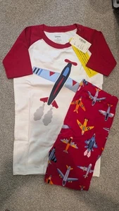 Boys Pajama Set Red Airplane PJ, Gymboree 100% Cotton Size 10 Kids Boys New - Picture 1 of 1