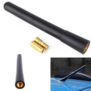 Universal 4" inches Car Truck Antenna Aerial Black Short Antenna Accessories . - Picture 1 of 8