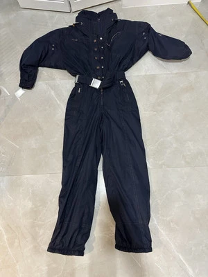 Vintage Bogner One Piece Ski Snowboard Suit 90s Retro Blue Womens Petite Small - Image 1 of 4
