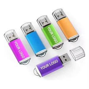 Wholesale/bulk 10 pack usb flash drive Bright Color memory stick free laser LOGO - Afbeelding 1 van 3