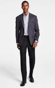 Michael Kors Mens Kipp Wool Cashmere Luxury Classic Fit Sport Coat Charcoal 52L - Picture 1 of 8