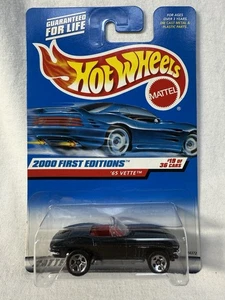 Hot Wheels 2000 First Edition '65 Corvette in schwarz 5SP Sammler #079 - Bild 1 von 4