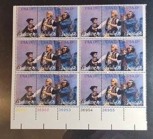 US 1629-32 .13c Spirit of 76 Plate Block of 18 MNH VF 1976 - Picture 1 of 1