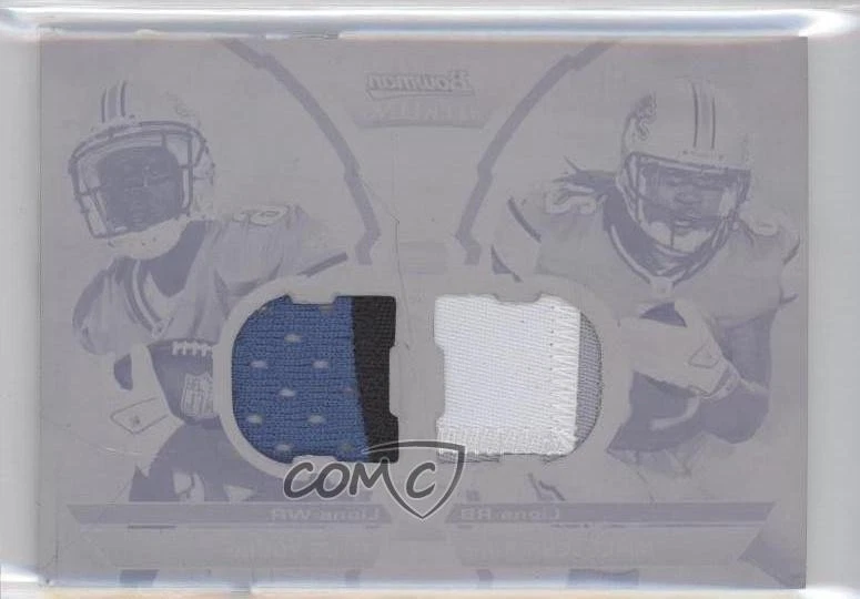 2011 Bowman Sterling Printing Plate Cyan 1/1 Mikel Leshoure Rookie RC x0y - Image 1 of 3