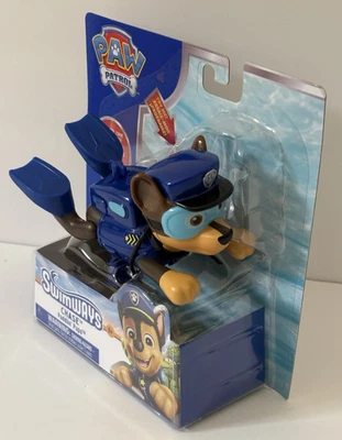 Paw Patrol CHASE Paddlin' Pups Bath Pool Water Toy Swimming Wind-Up Swimways - Image 1 of 4