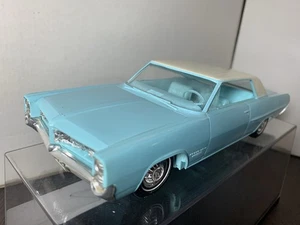 1964 Pontiac Grand Prix 1/25th Scale AMT Plastic Promo Model Friction Car Blue - Picture 1 of 19