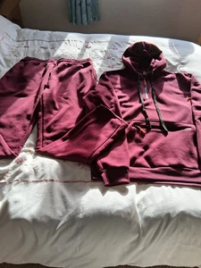 Hoodie und Jogginghose weinrot/burgunderrot.  Freizeitkleidung XL - Bild 1 von 8