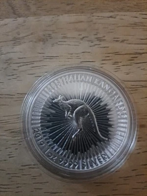 Silbermünze 1 oz Känguru Cangoroo 2019, 9999 Silber Münze In Kapsel - Bild 1 von 2