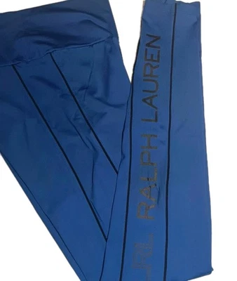 Leggings Lauren Ralph Lauren Etiqueta Negra Elastizados Ajustados Azul Marino Yoga Entrenamiento Talla SP  Foto 1 de 4