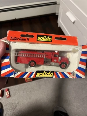 Solido Toner Gram II 1/60 Scale 3106 - Mack Fire Engine Truck - Red NIB A176 - Image 1 of 4
