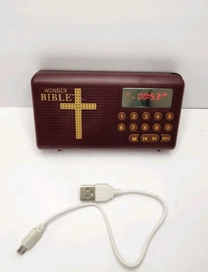 Wonder Bible Talking Audio Bible Player W/ Charge Cable Old Testament Works - Imagen 1 de 7