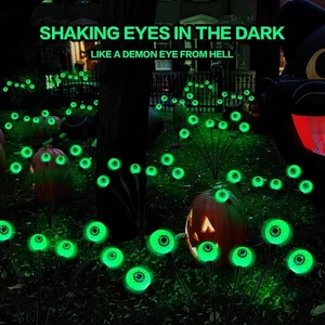 Solar Scary Eyeball Halloween Lights Outdoor Garden Halloween Decorative Lights - Picture 1 of 17