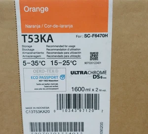 Epson T53KA 2 pezzi cartuccia inchiostro arancione 1600 ml x 2 - data 09/2024 - Foto 1 di 2
