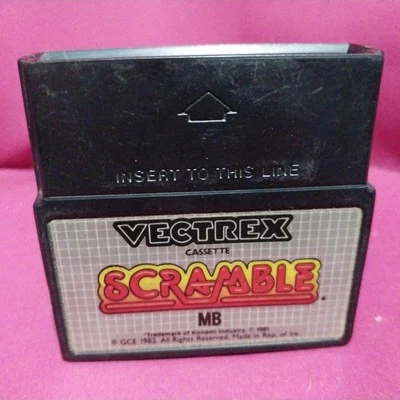 Vectrex Scramble Cartridge GCE Milton Bradley 1982 Broken - Image 1 of 4