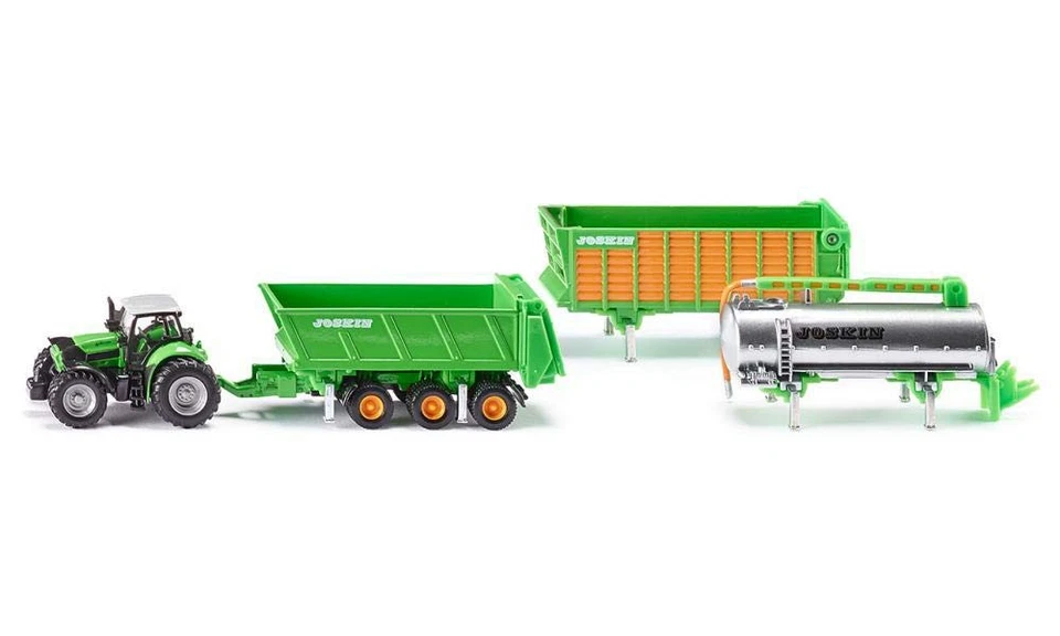 siku 1848 DEUTZ-FAHR Tractor with Joskin Trailer Set 1 87 Meta