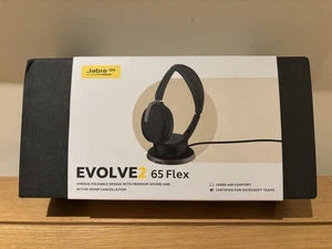 New Jabra Evolve2 65 Flex Wireless MS Teams USB-C Stereo Headset Boom Mic - Picture 1 of 5