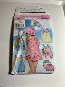 Butterick B5625 Infants Romper Jumper Panties Hat Sewing Pattern Uncut L-XL - Picture 1 of 8