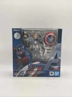 New BANDAI S.H. Figuarts SHF Avengers Endgame Captain America Cap Vs Cap Figure Foto 1 de 2