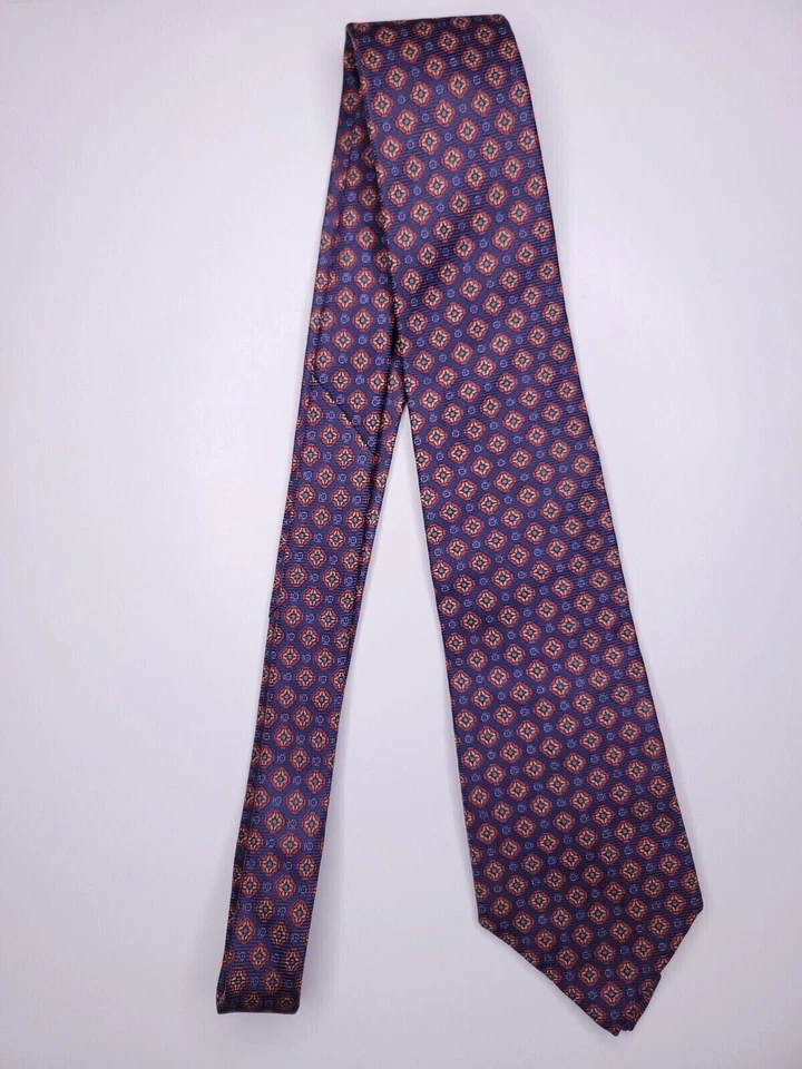 Corbata formal Damon para hombre 64"Lx3,5"W azul marino/rojo Foto 1 de 4