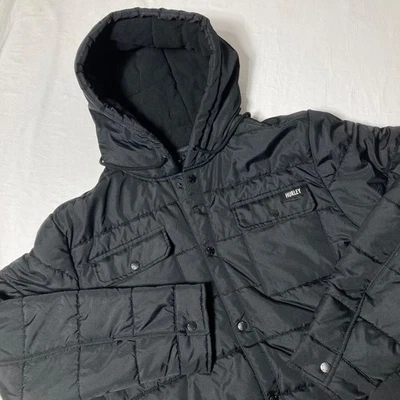 NUEVA Chaqueta con Capucha Hurley Fanes Cremallera Completa Resistente al Agua para Hombres XXL Precio de venta sugerido por el fabricante $100 Foto 1 de 4