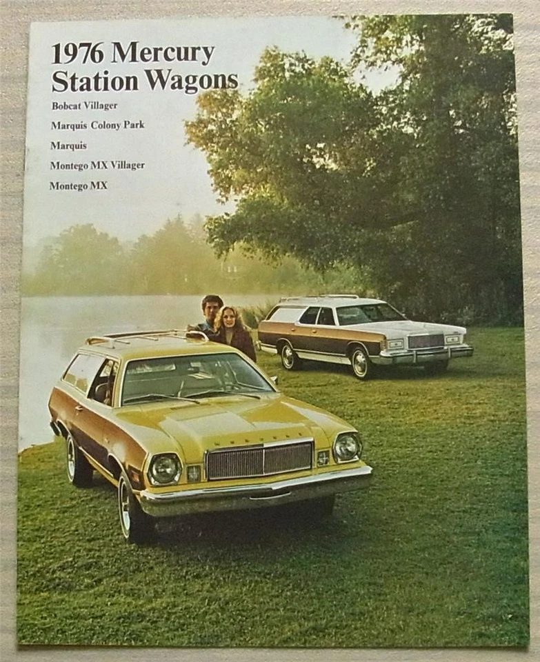 MERCURY STATION WAGONS USA Sales Brochure 1976 #76-206 Bobcat MONTEGO MX ++ - Image 1 of 1