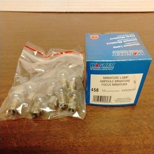 WAGNER 456 Mini Auto Turn/Stop Light Bulb box of 10 New Old Stock - Picture 1 of 3