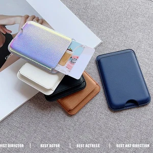 Colorful Phone Back Card Pocket Holder For IPhone For Samsung Huawei Xiaomi - Picture 1 of 17