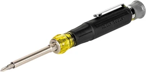 Klein Tools 32600P Mini Precision Screwdriver with Pocket Clip, 13-In-1 Magnetic - Picture 1 of 12
