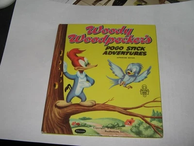 Whitman TELL A TALE NM+ WOODY WOODPECKER Pogo 1954,Little Golden Book comic - Image 1 of 3