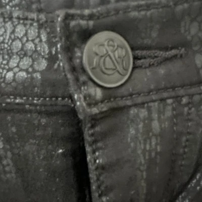 Snake Print Pants Rock And Republic Womens 8 Black - Image 1 of 4