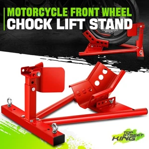15-21 In 4000LBS Capacity Red Adjustable Support Upright Wheel Chocks for Motor - Foto 1 di 6