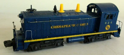 Lionel Trains #624 Chesapeake & Ohio O SCALE C&O NW2 SWITCHER Serviced Nice (D) - Image 1 of 4