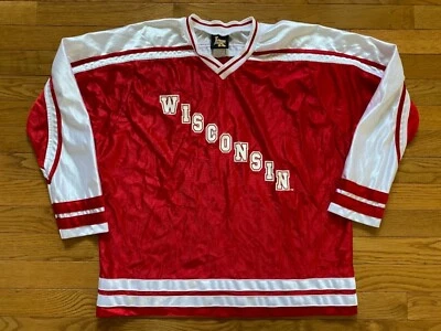 Wisconsin Badgers NCAA Little Kings Hockey Jersey Youth Sz XL Boys 18-20 - Image 1 of 4
