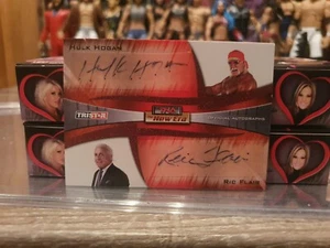 2010 Tristar TNA New Era - Dual Autogramm - rot #A2-22 Hulk Hogan & Ric Flair    - Bild 1 von 3