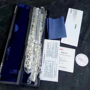 Nuovo Giappone YFL-471H Flauto Argento Oro 17 Chiavi Aperto Chiusura C Tune e Flauto E-Key - Foto 1 di 8