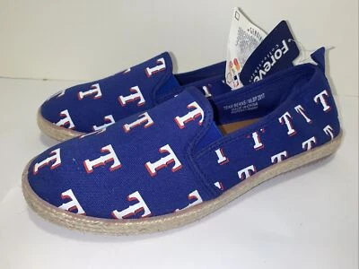 FOCO MLB Alpargata Texas Rangers Lona Zapato Mujer Talla Grande 9 NUEVO 🔥 Foto 1 de 4