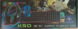 Gaming Set (Tastatur, Maus, Headset und Mauspad) - Bild 1 von 2