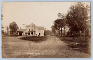 Abbot Maine Monument Square Store Echtfoto Postkarte RPPC 1911 Doane Abbrechen - Bild 1 von 3