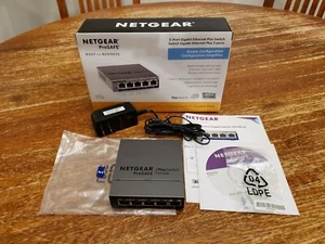 NetGear ProSafe Plus GS105E-100NAS 5-Port Gigabit GBE External Ethernet Switch - Picture 1 of 10