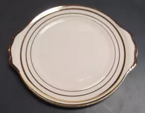 PLATO DE PORCELANA SALEM CHINA CO ETUDE 7 1/4" ORO 23 QUILATES - Imagen 1 de 3