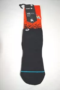 New Stance Miami/Florida Marlins Orange Fade Crew Socks Medium Cushion sz M Rare - Picture 1 of 3